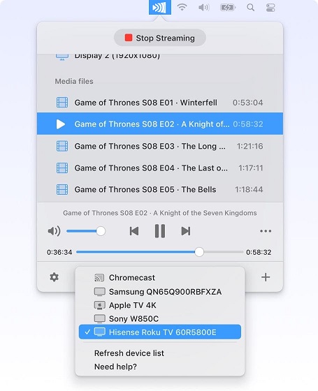 Stream from Mac to TV