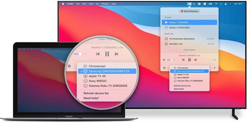 JustStream Samsung TV