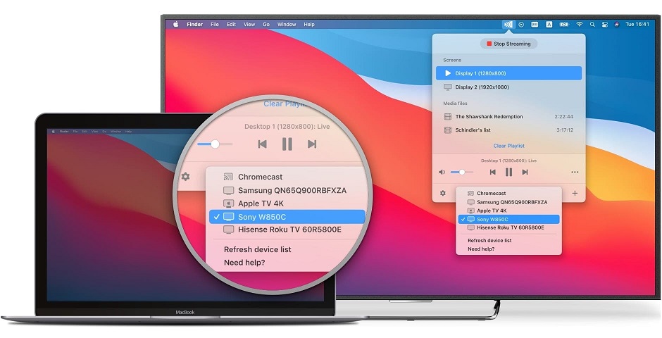 screen mirroring Mac to Sony Bravia Mirror Mac to Sony TV